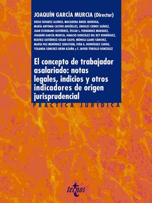 cover image of El concepto de trabajador asalariado